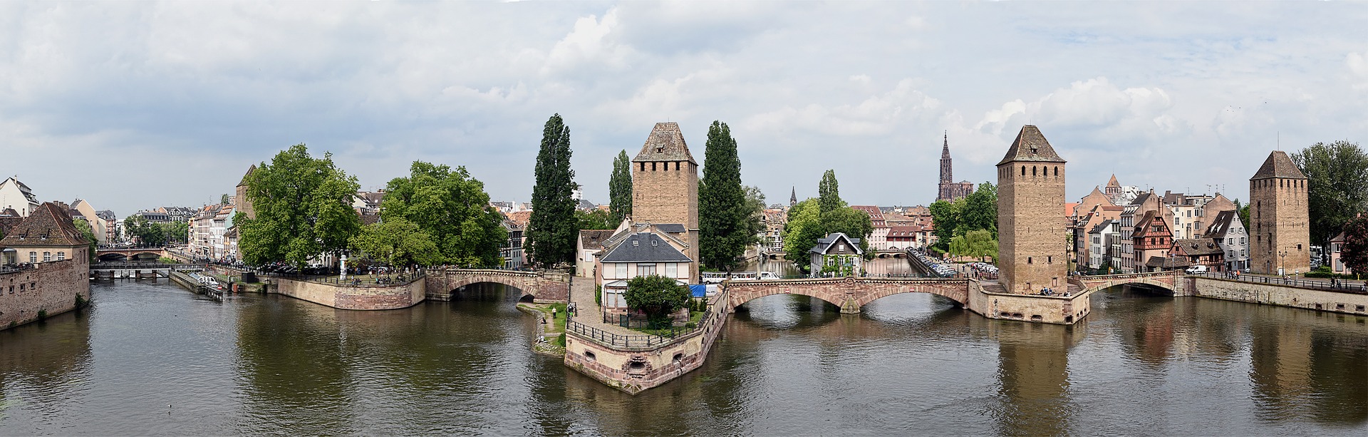 Le point de jonction du fleuve à Strasbourg